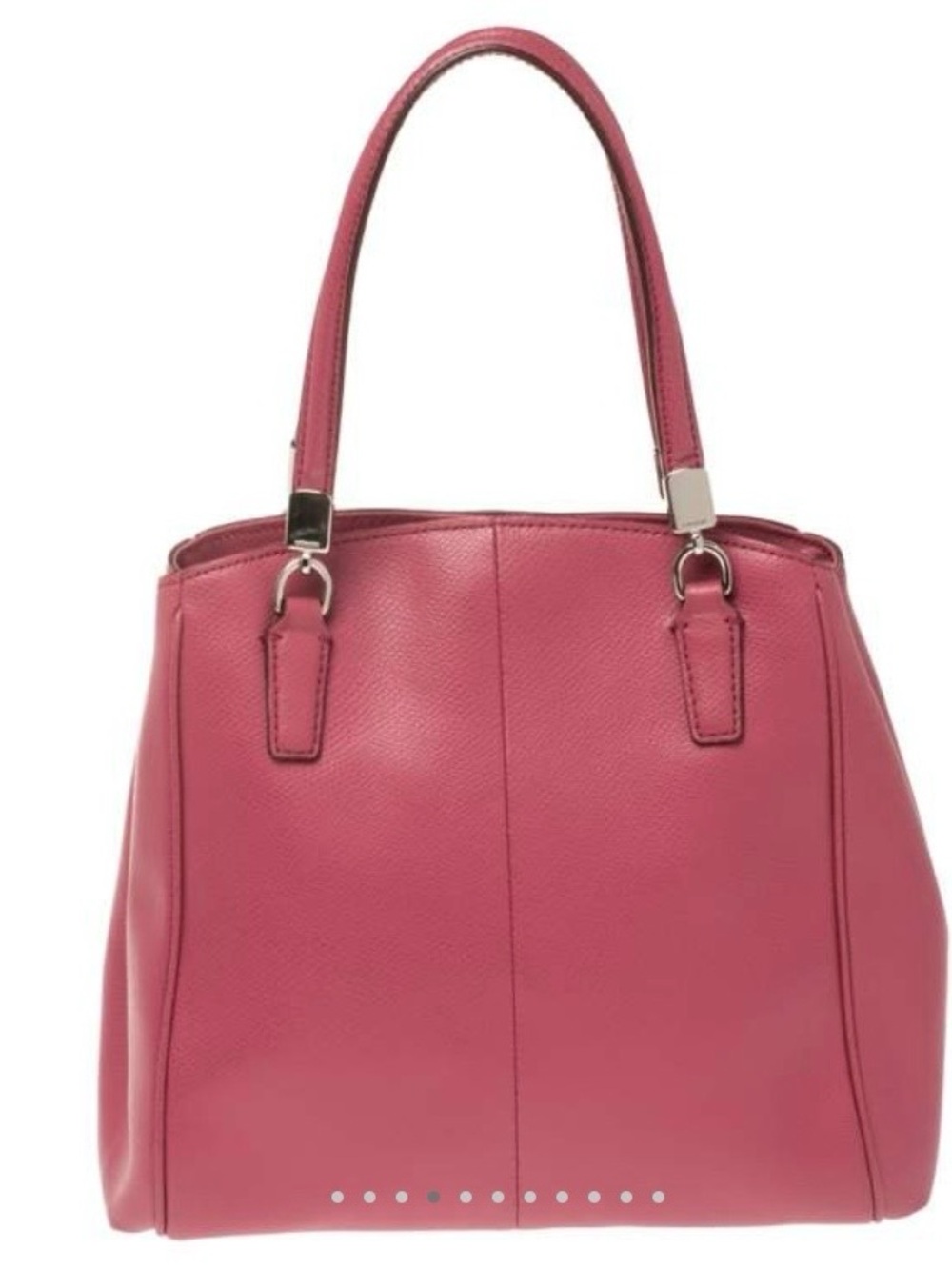 Coach Magenta leather Satchel New with Removable Strap - Picture 2 of 11